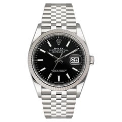 Rolex Datejust 126234 Black Dial Mens Watch Box Papers