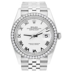 Rolex Datejust 126234 Steel 36mm White Roman Dial Jubilee Bracelet 2023 Complete