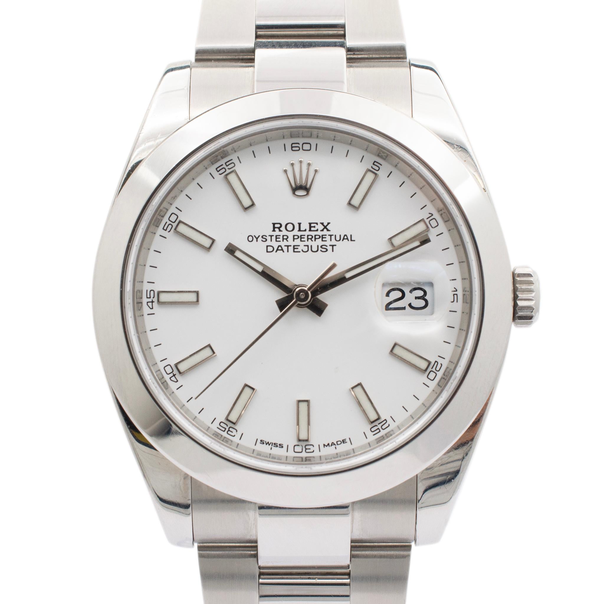 Rolex Datejust 126300 Orologio da uomo in acciaio inossidabile