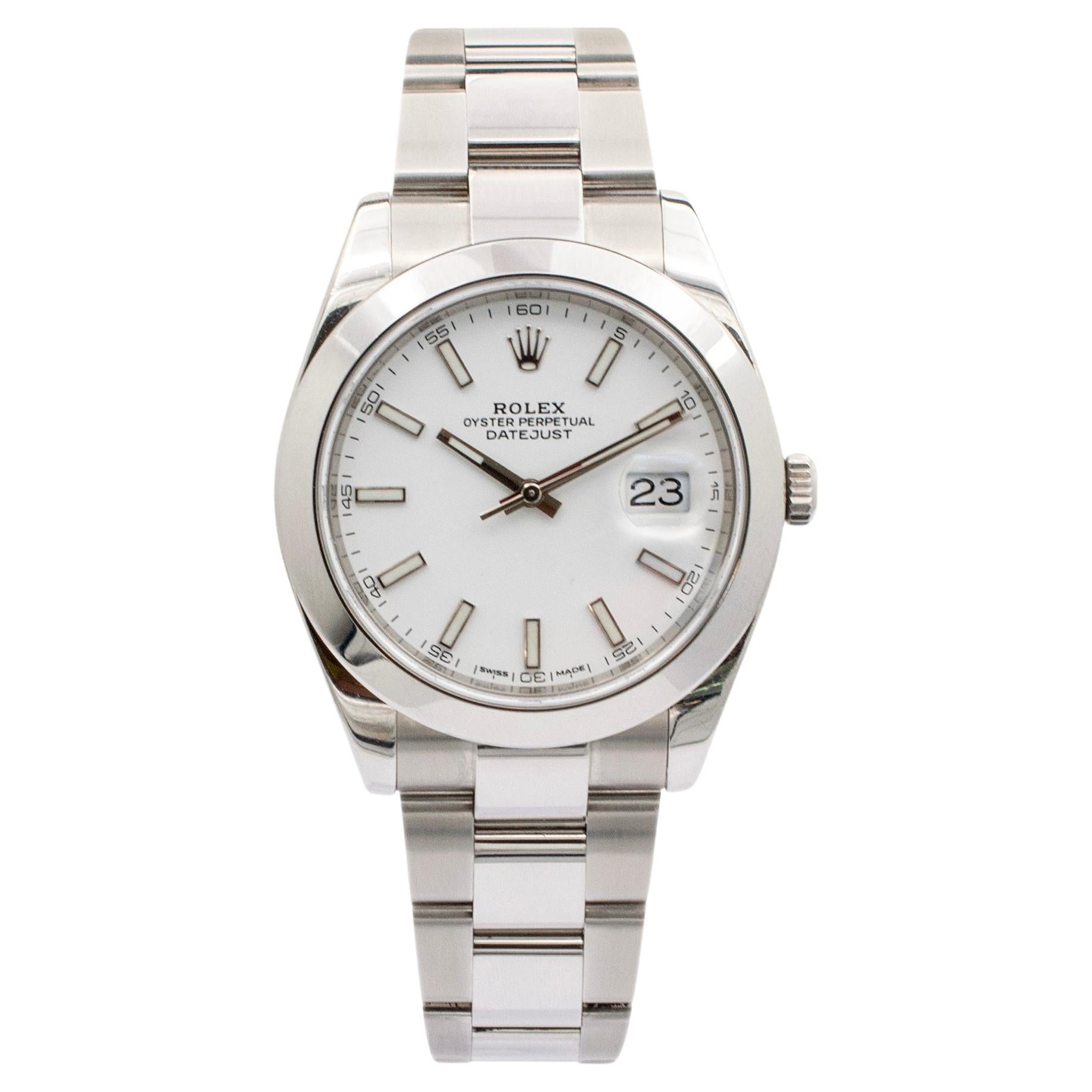 Montre homme Rolex Datejust 126300 41MM en acier inoxydable En vente sur  1stDibs