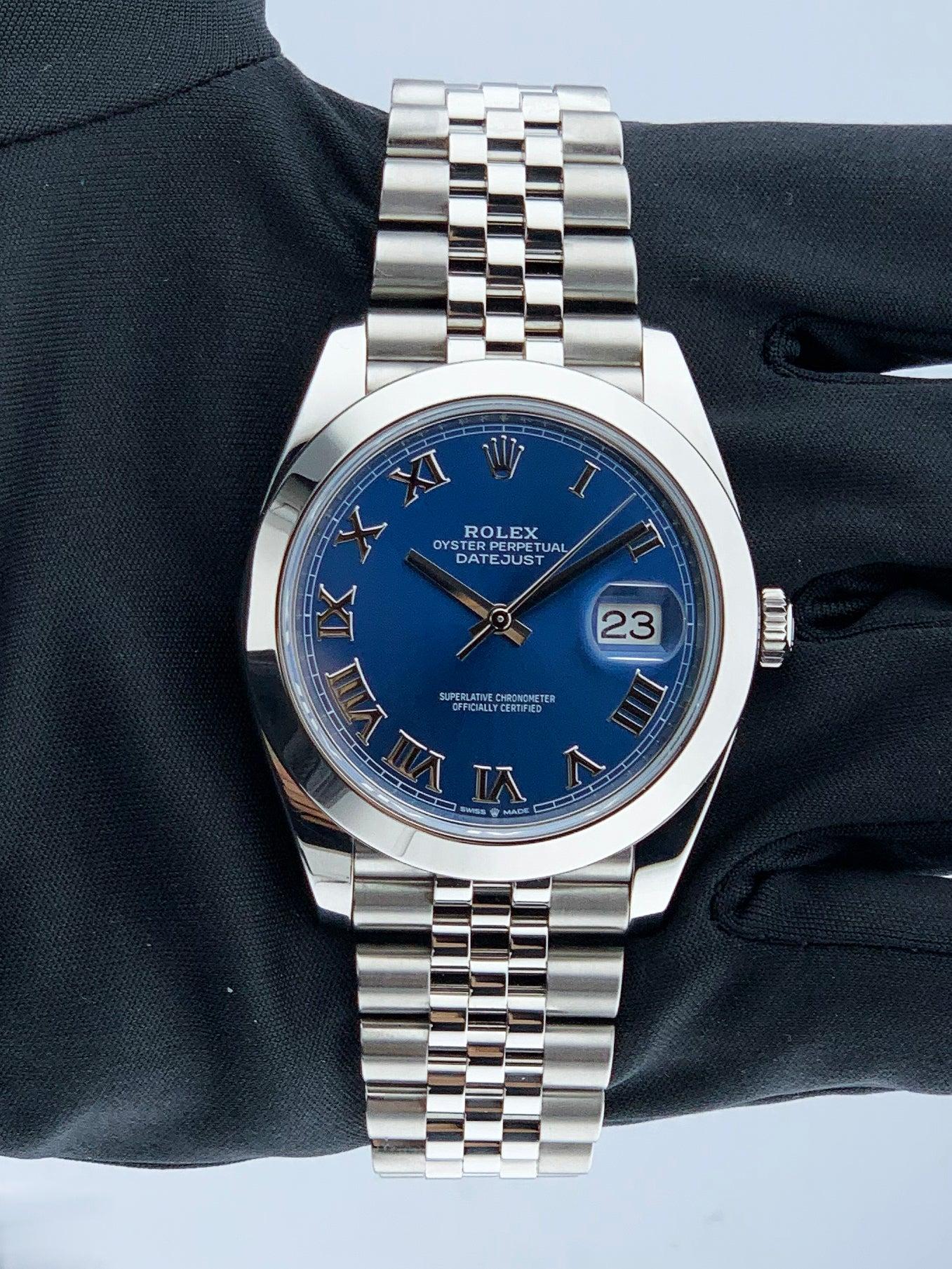 Rolex Datejust 126300 Blue Dial Mens 