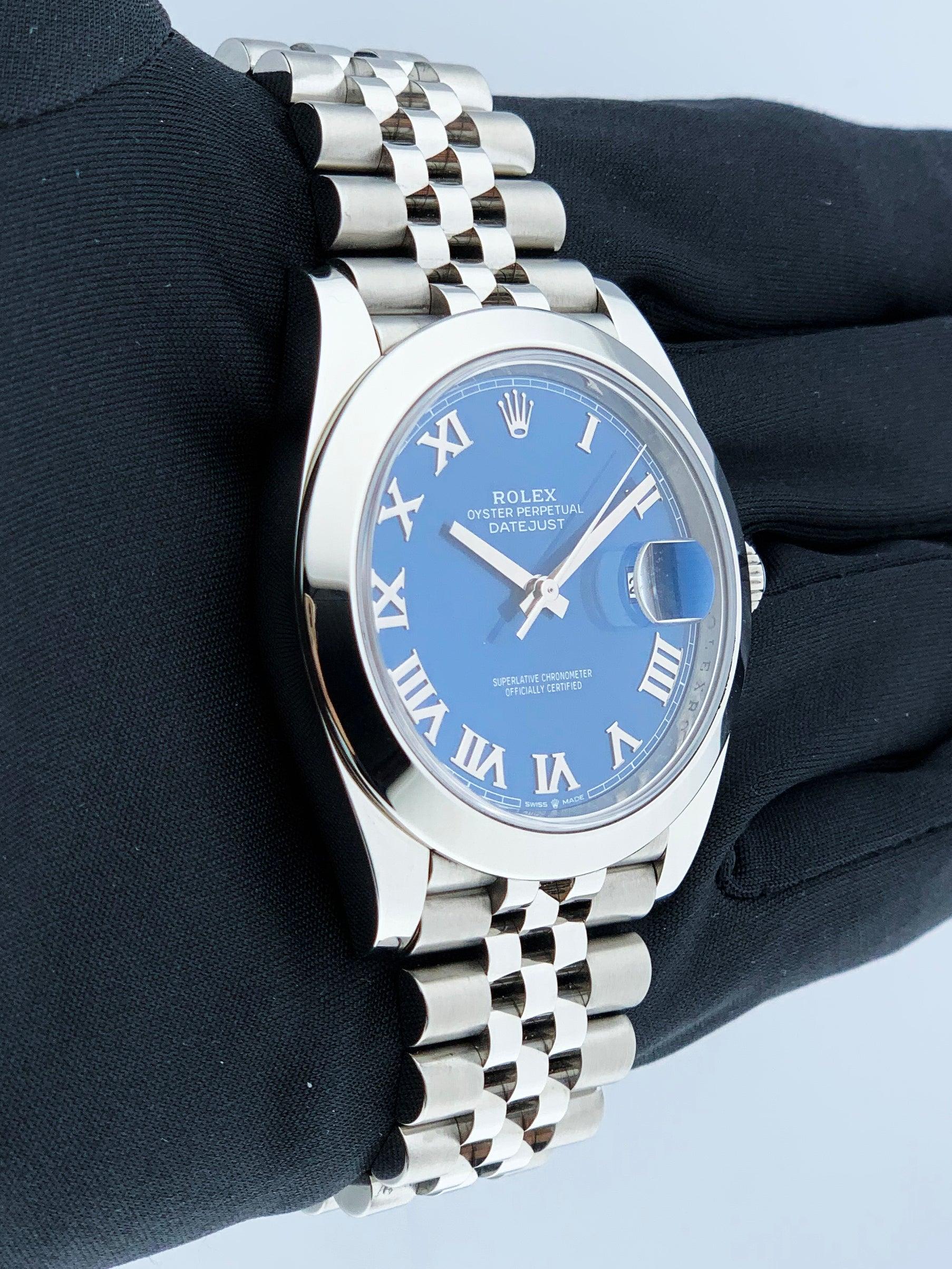 Rolex Datejust 126300 Blue Dial Mens 