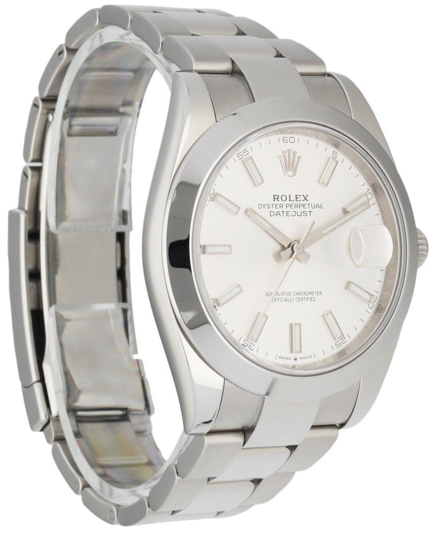 Rolex Datejust 126300 Stainless Steel Men's Watch Box & Papres In Excellent Condition In Great Neck, NY