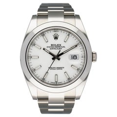 Rolex Datejust 126300 White Dial Mens Watch Box & Papers