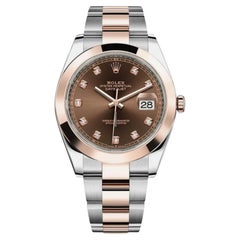 Rolex Datejust 126301 Chocolate Diamond Dial Two Tone Watch