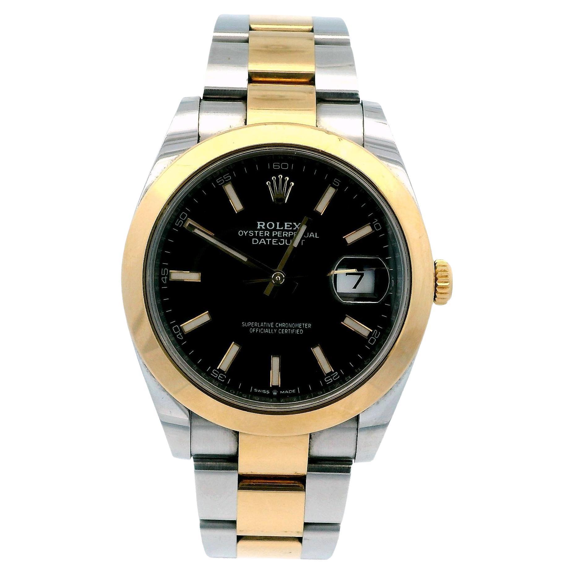 Rolex Datejust 126303 Schwarzes Zifferblatt W/Karte im Angebot