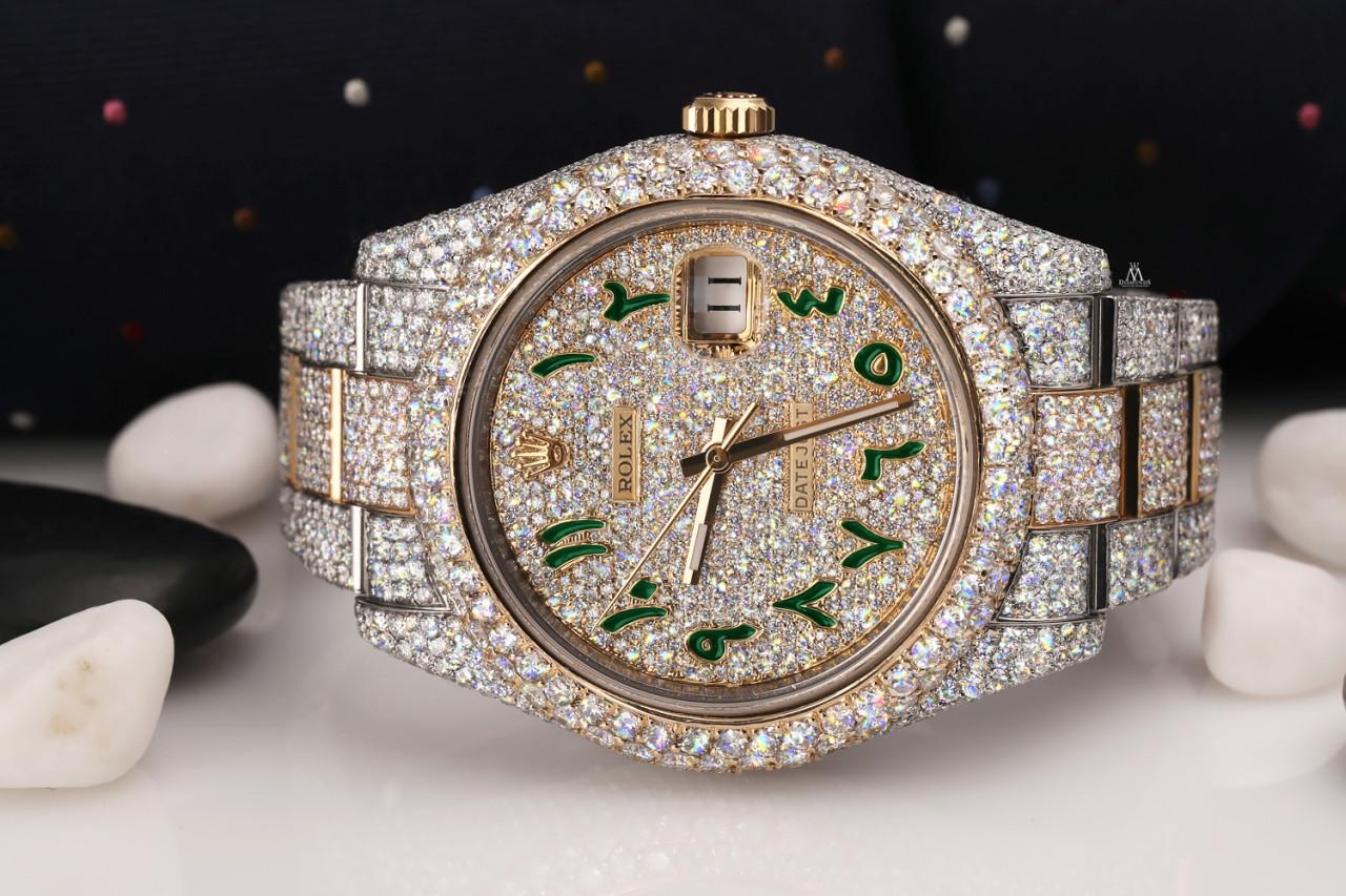 rolex green arabic dial