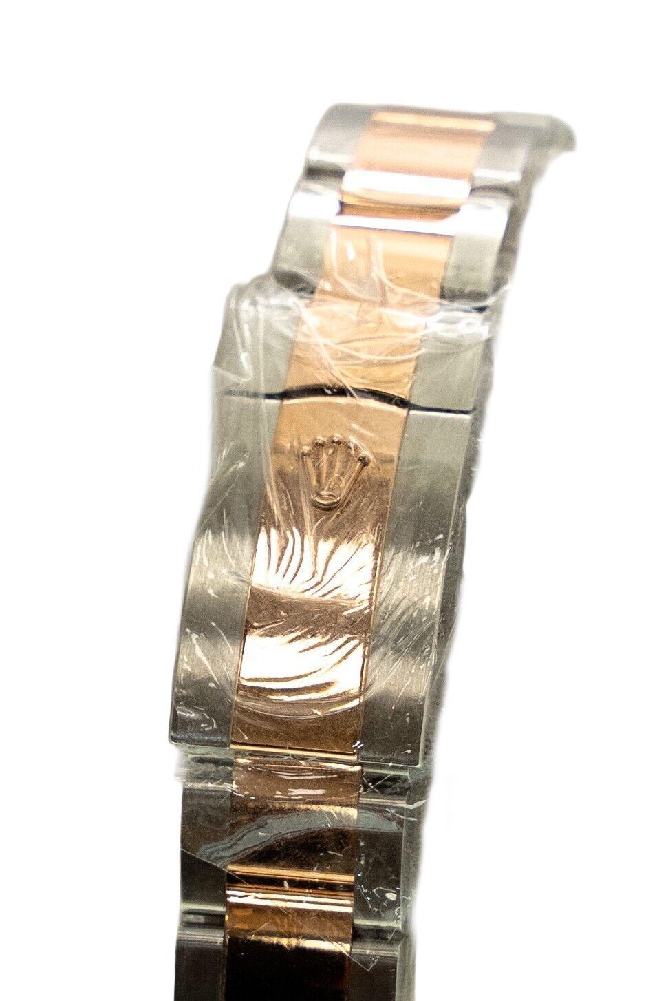 Rolex Datejust 126331 Sundust Rose Steel Oyster Fluted 41mm Watch In New Condition For Sale In New York, NY