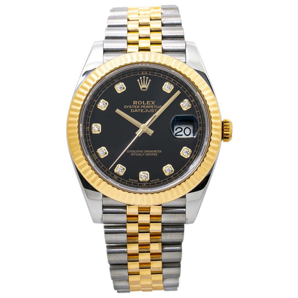 Rolex Datejust 126333 18K Two Tone Diamond Dial Marker Jubliee Men's Watch For Sale