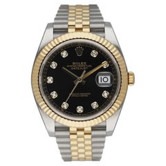 Rolex Datejust 126333 Diamond Dial Mens Watch Box & Papers