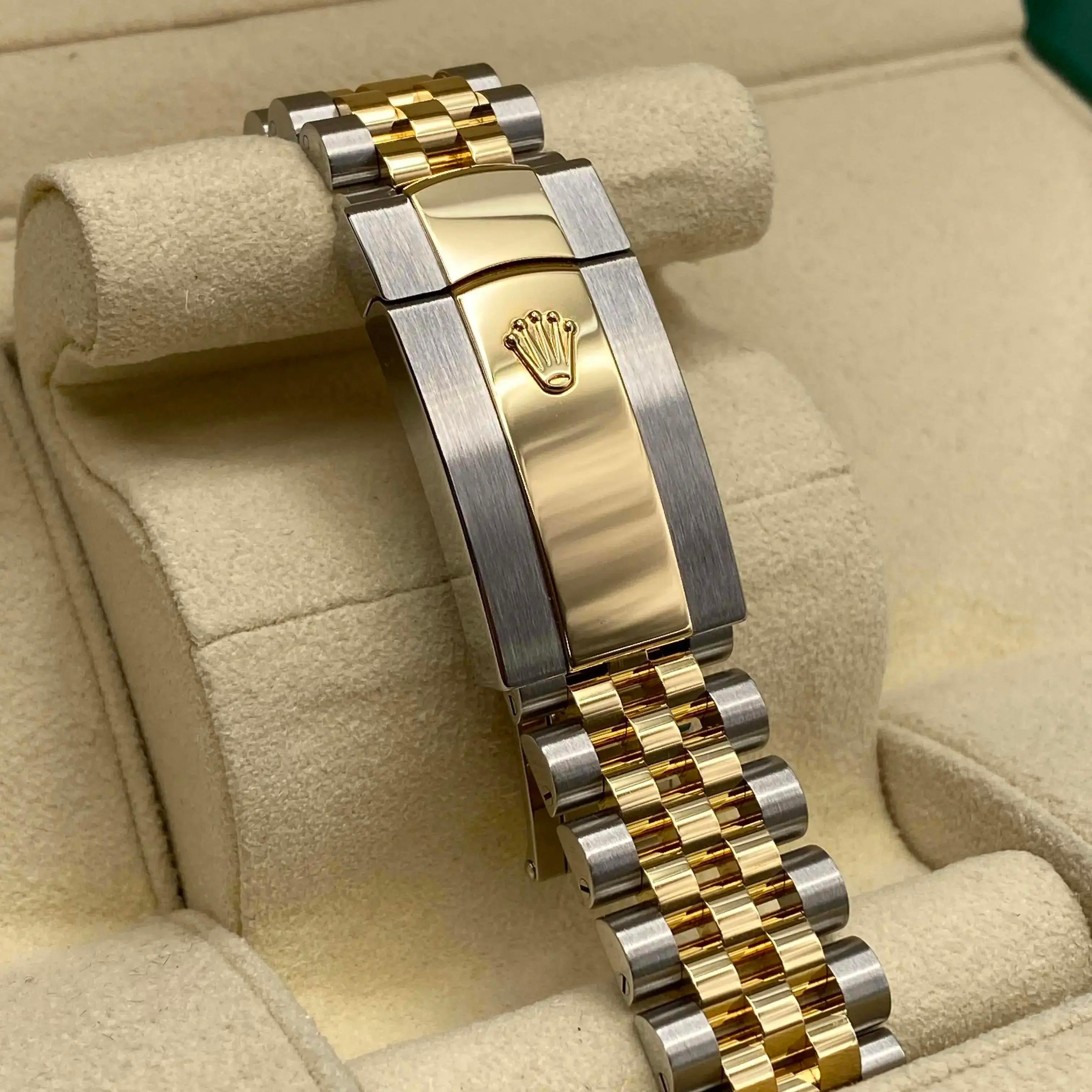 Rolex Datejust 126333 Steel 18K Yellow Gold White Dial Automatic Watch B&P For Sale 3