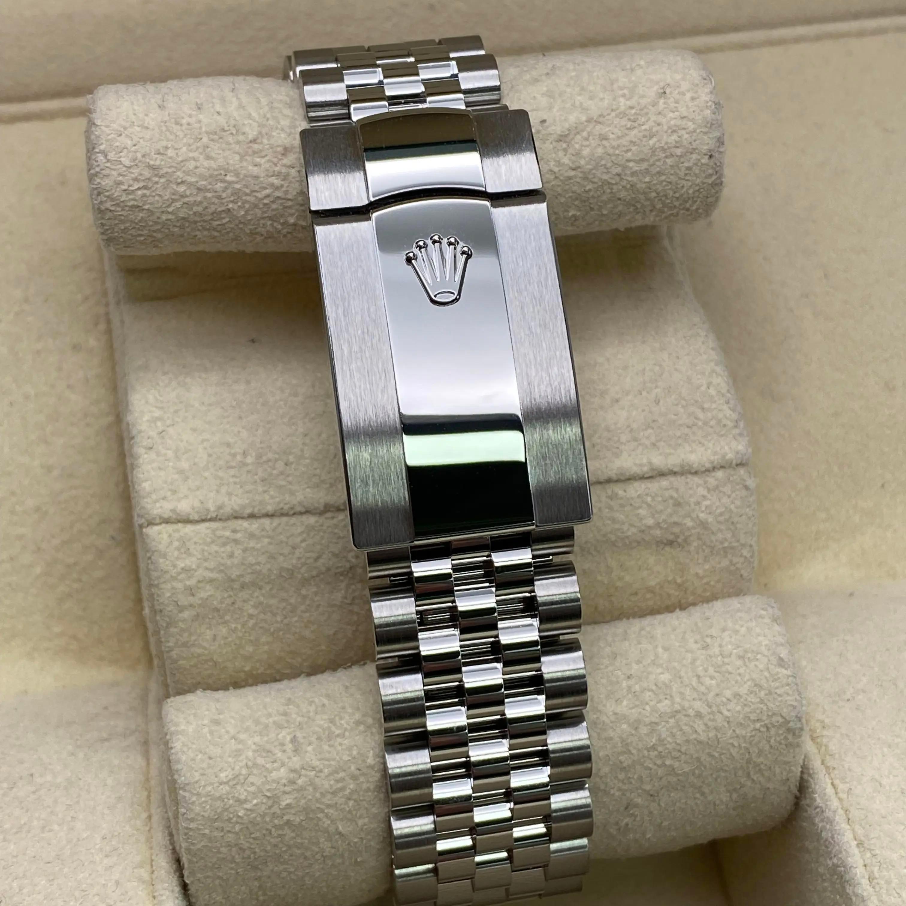 Rolex Datejust 126334 41mm Stahl Jubilee Wimbledon Zifferblatt Uhrenkasten Papier im Angebot 1