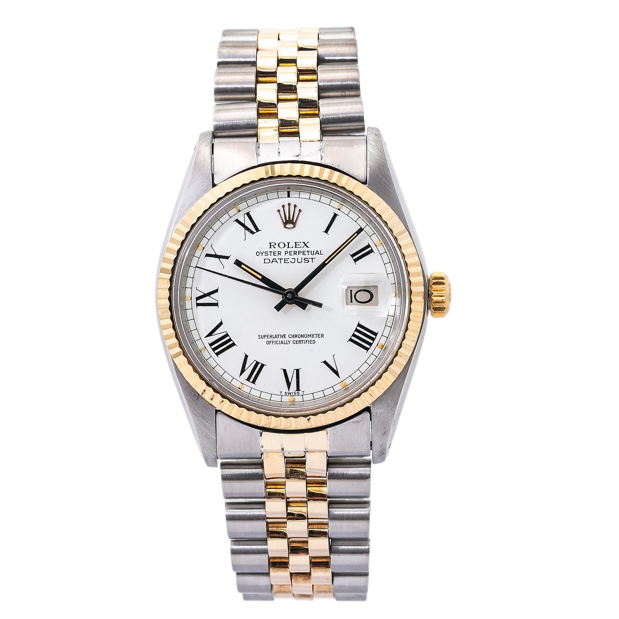 Rolex Datejust 16000, White Dial, Certified and Warranty 1