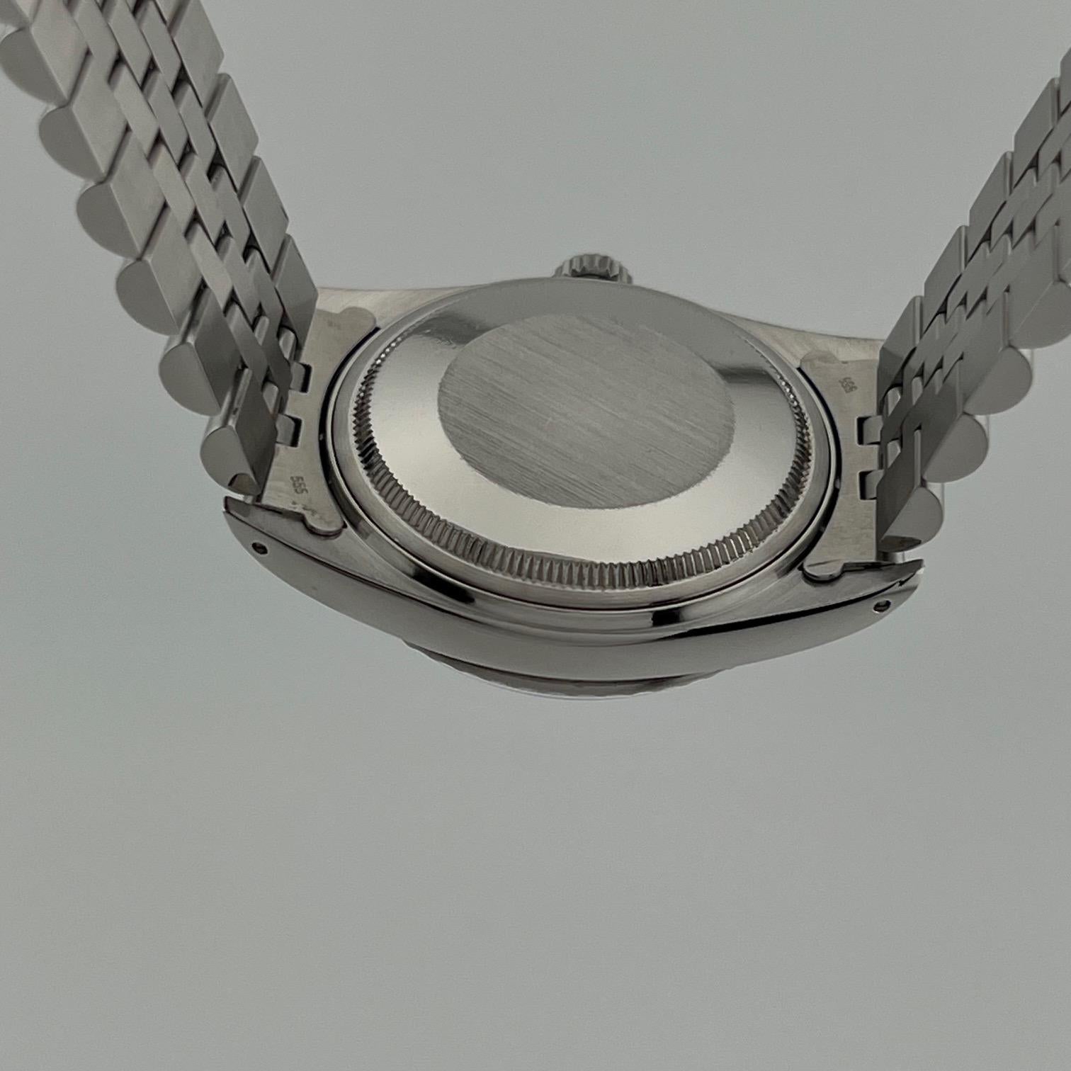 Rolex Datejust 16000 36mm Blau Perlmutt Diamant Zifferblatt Edelstahl im Angebot 8