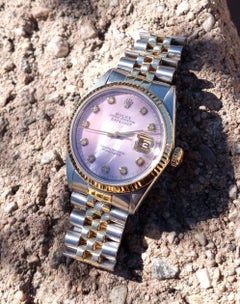 Rolex Datejust 16000 Pink Mother Of Pearl Diamond Two-tone Jubilee