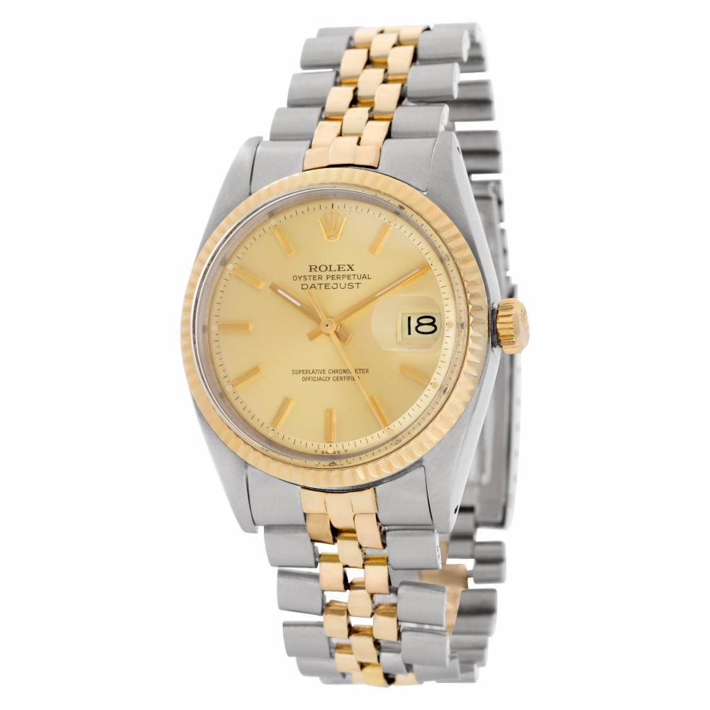 Contemporary Rolex Datejust 1601, Gold Dial, Certified and Warranty