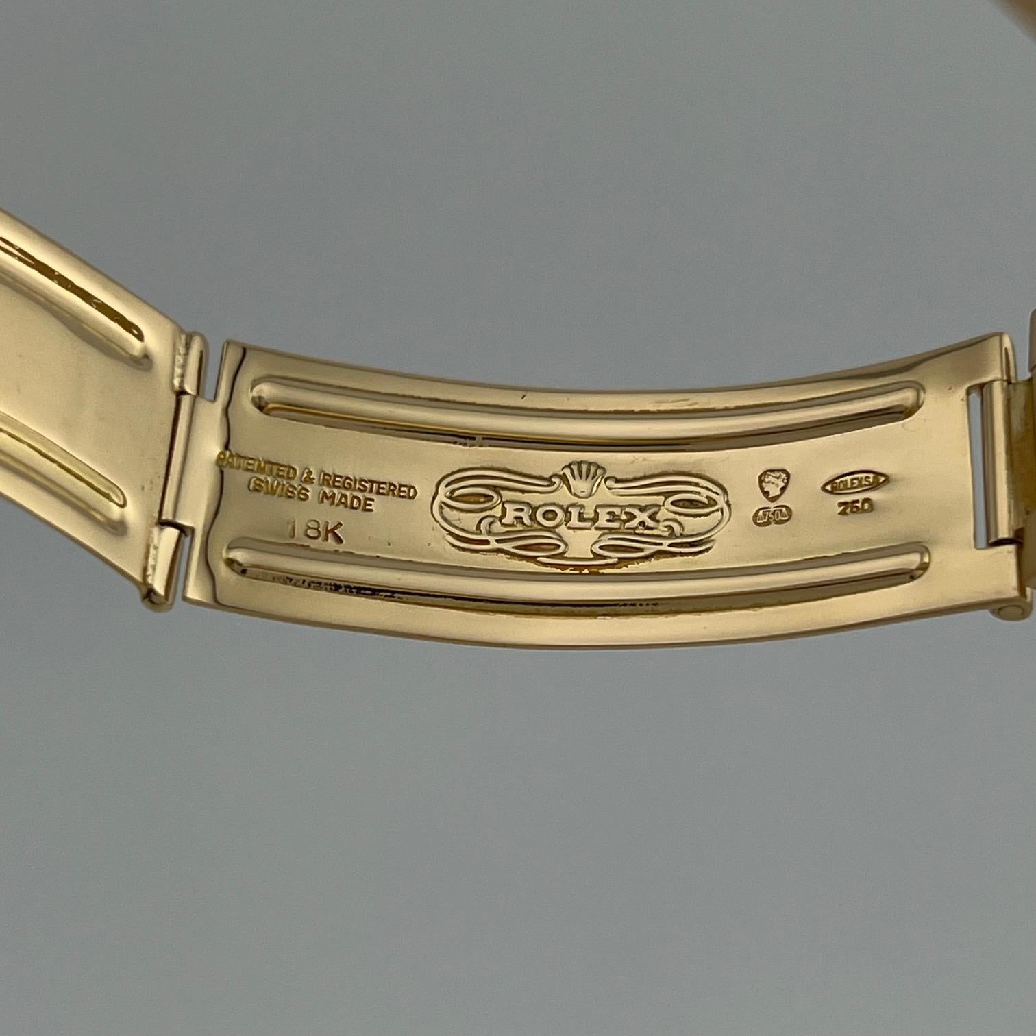 Rolex Datejust 1601 36mm Cadran Champagne Or jaune 18k Bracelet Président en vente 2