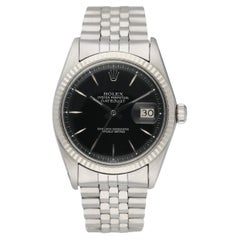 Rolex Datejust 1601 Black Dial Vintage Mens Watch