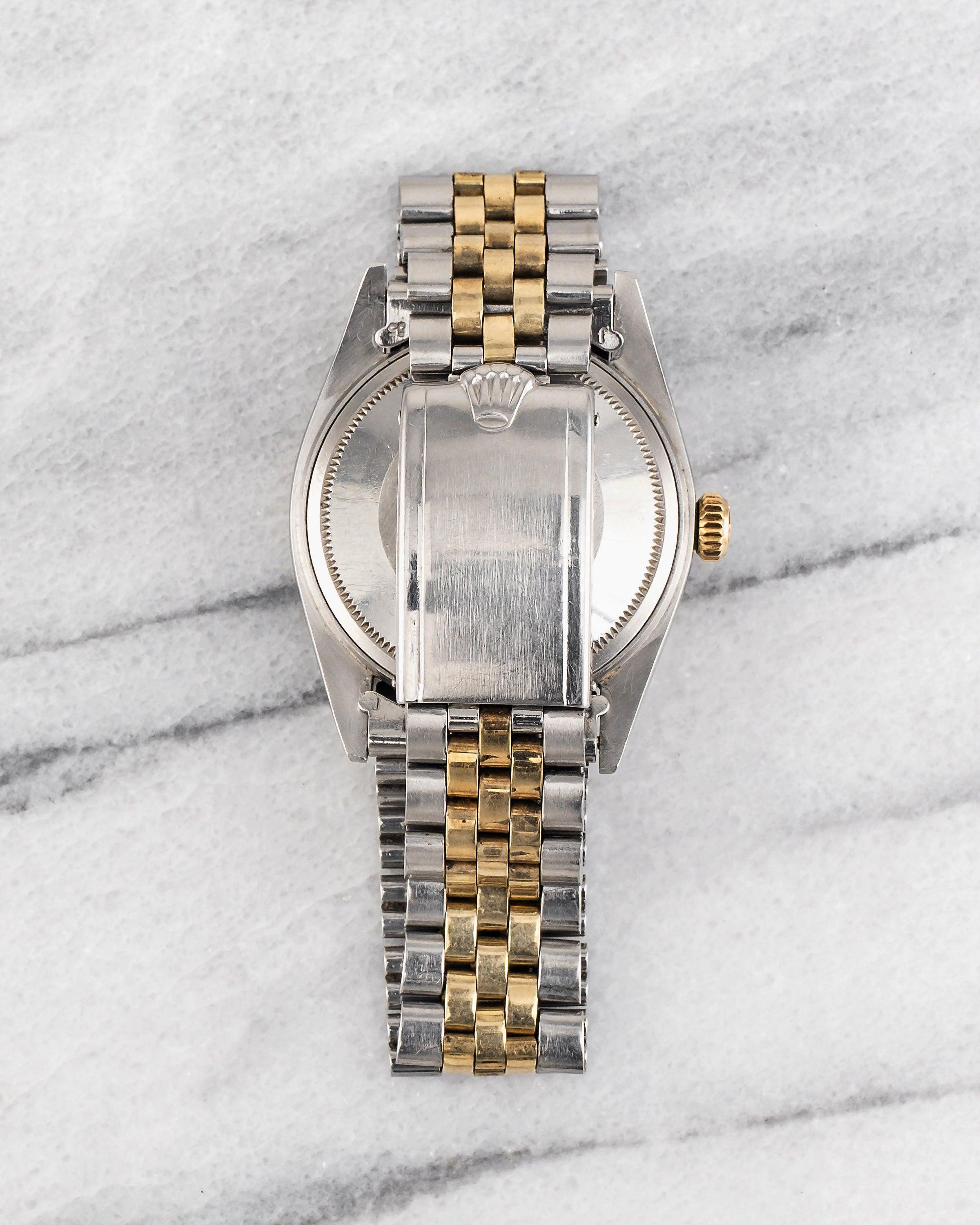 Reloj Rolex Datejust 1601 Lino Champán de acero, años 70 en Bueno estado para la venta en New York, NY