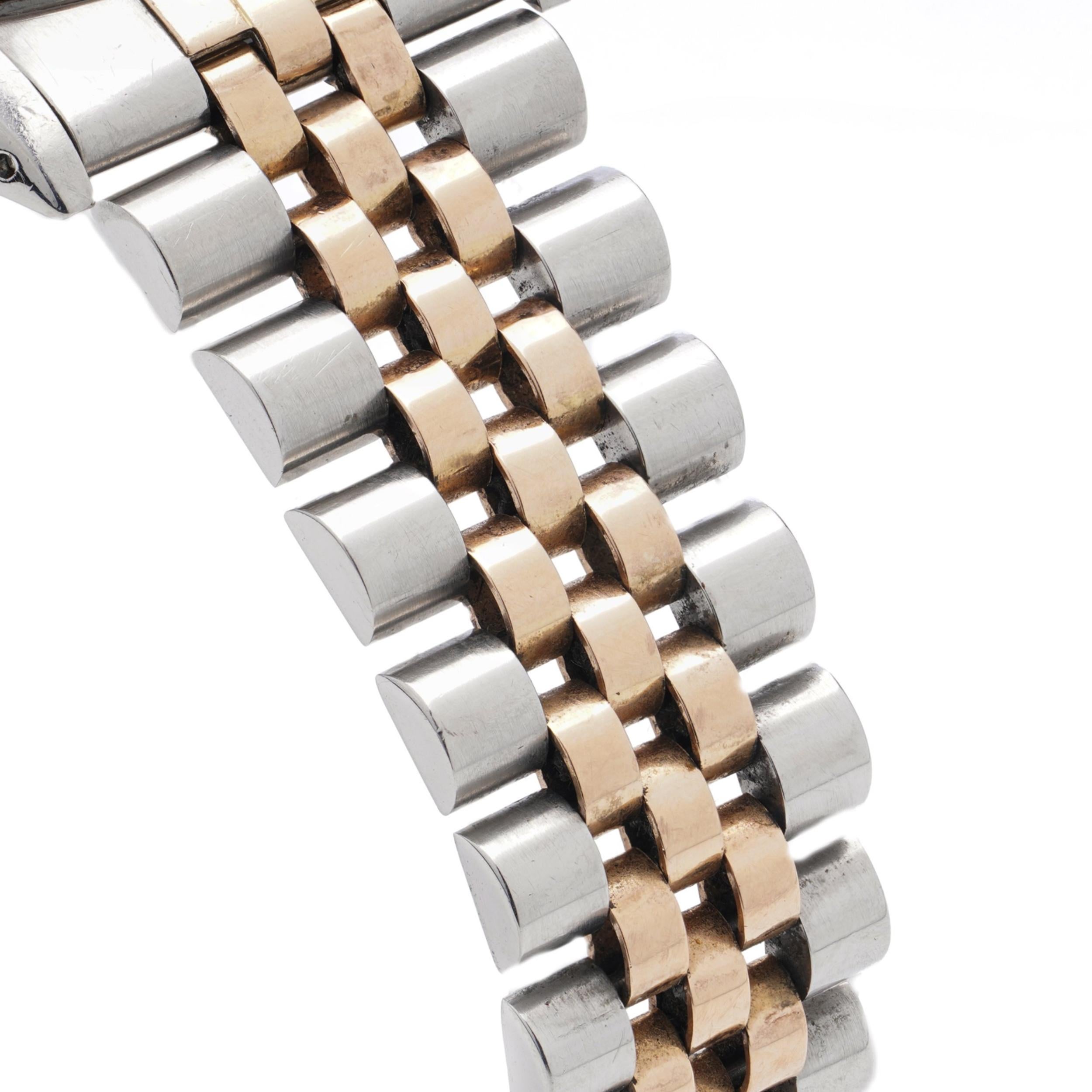 Rolex DateJust 1601  Rose Gold watch with papers 1974 For Sale 8