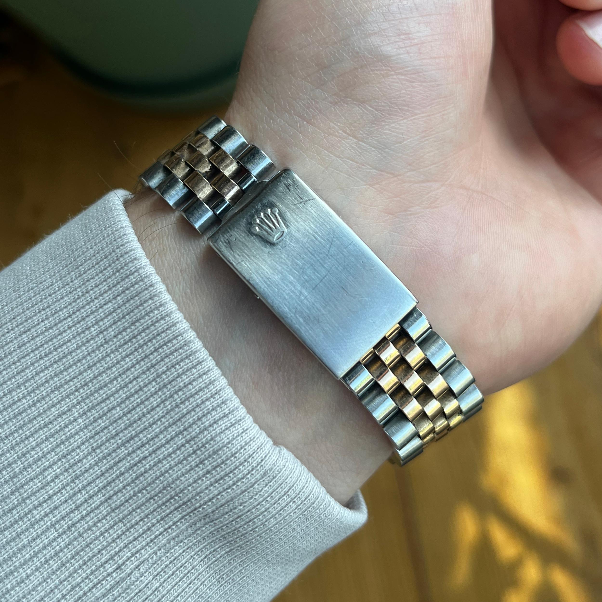 Rolex DateJust 1601  Rose Gold watch with papers 1974 For Sale 1