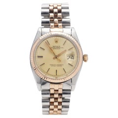 Rolex DateJust 1601  Montre en or rose avec papiers 1974