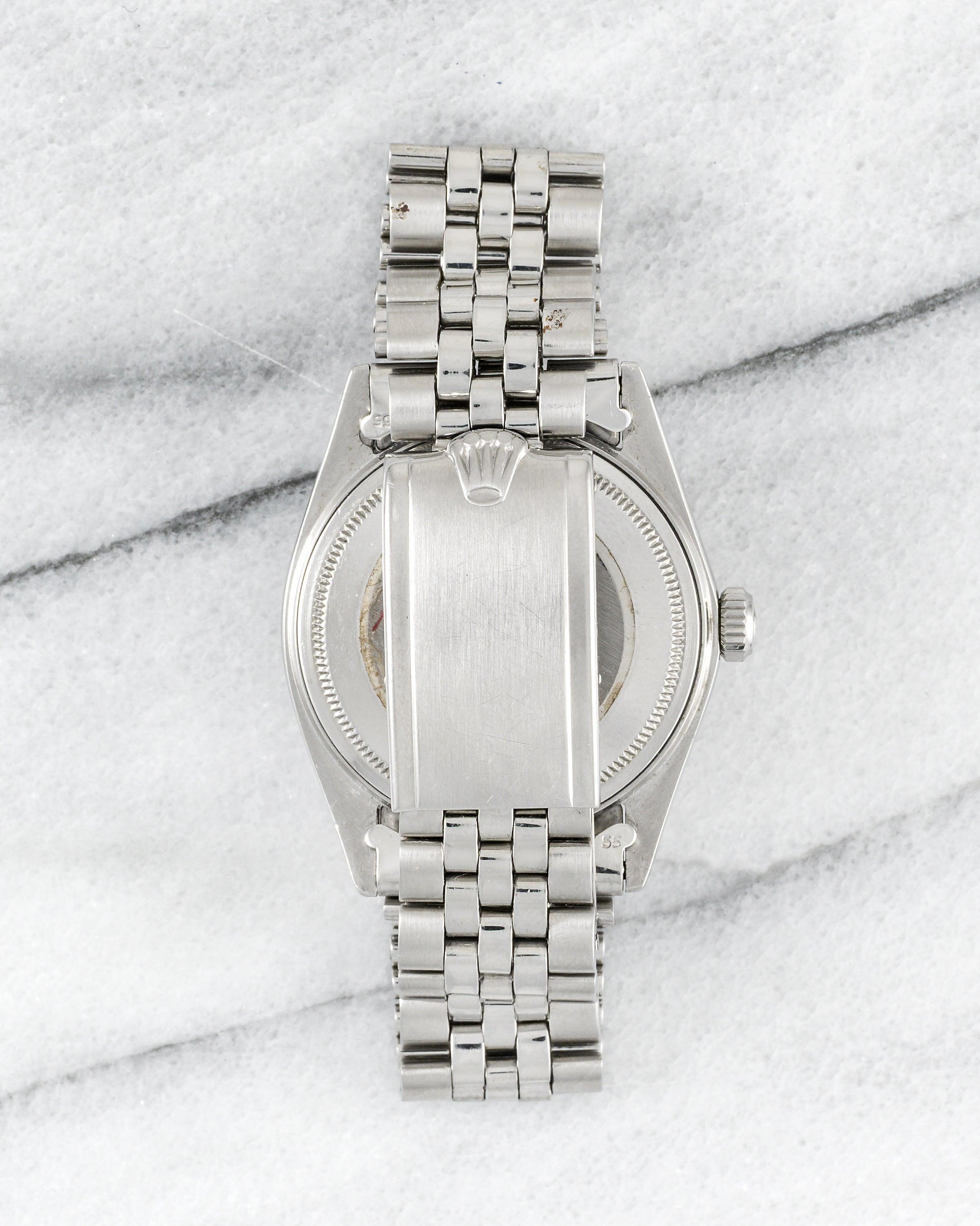 De los hombres Reloj Rolex Datejust 1601 Esfera de lino plateada, años 70 en venta