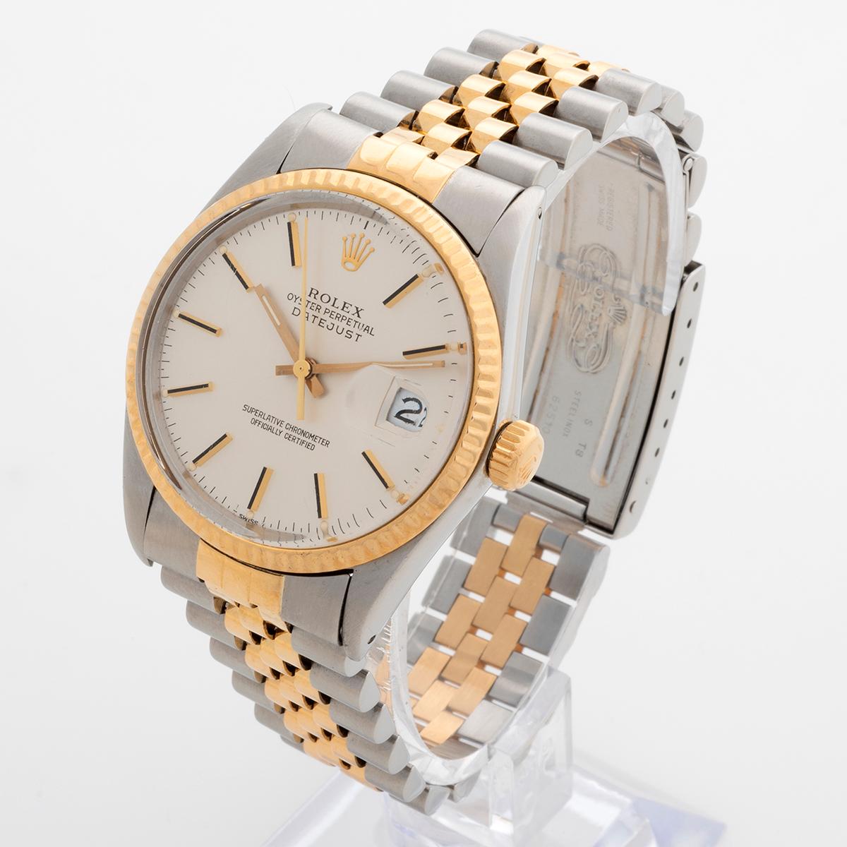 Rolex Datejust 16013, 18k Yellow Gold/Stainless Steel, Jubilee Bracelet at  1stDibs