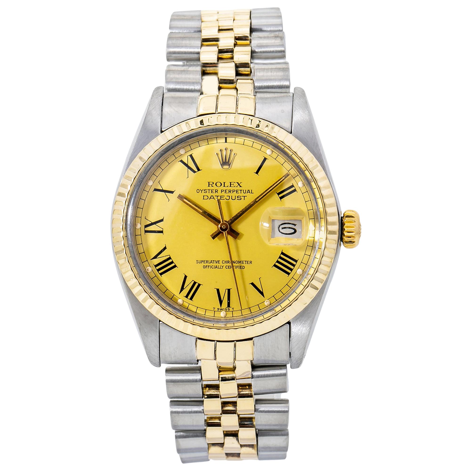 Rolex Datejust 16013, Champagne Dial, Certified and Warranty For Sale