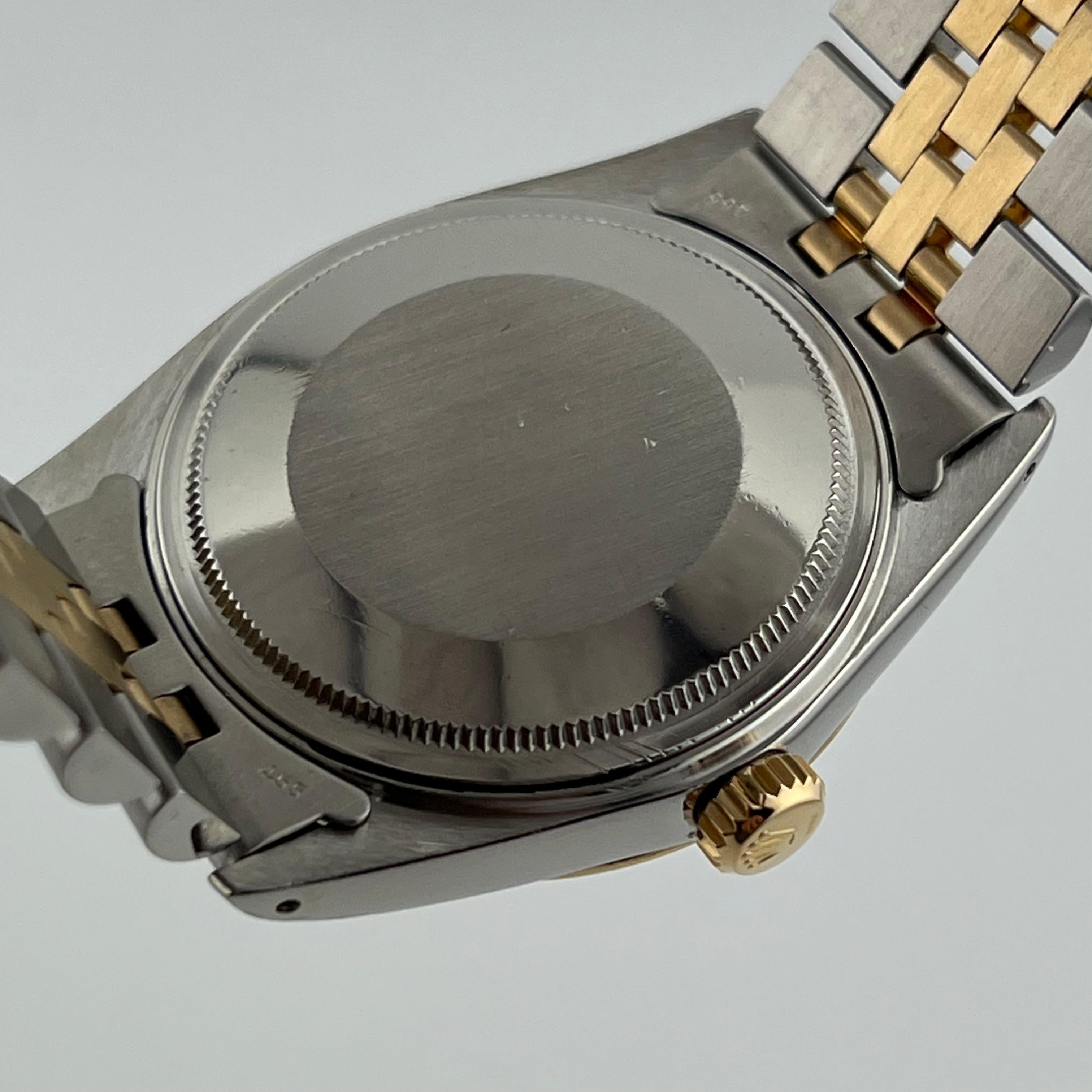 Rolex Datejust 16013 36mm Champagner-Zifferblatt 18K Gelbgold Edelstahl 3