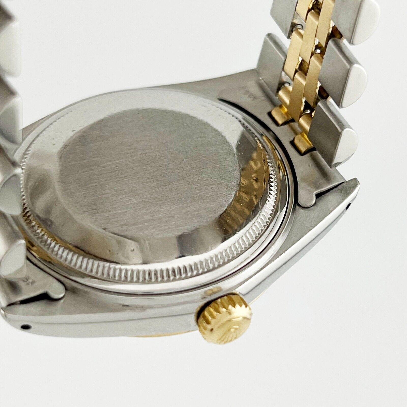 Rolex Datejust 16013 36mm Jubilee Arabic Dial 18K Yellow Gold Stainless Steel For Sale 3