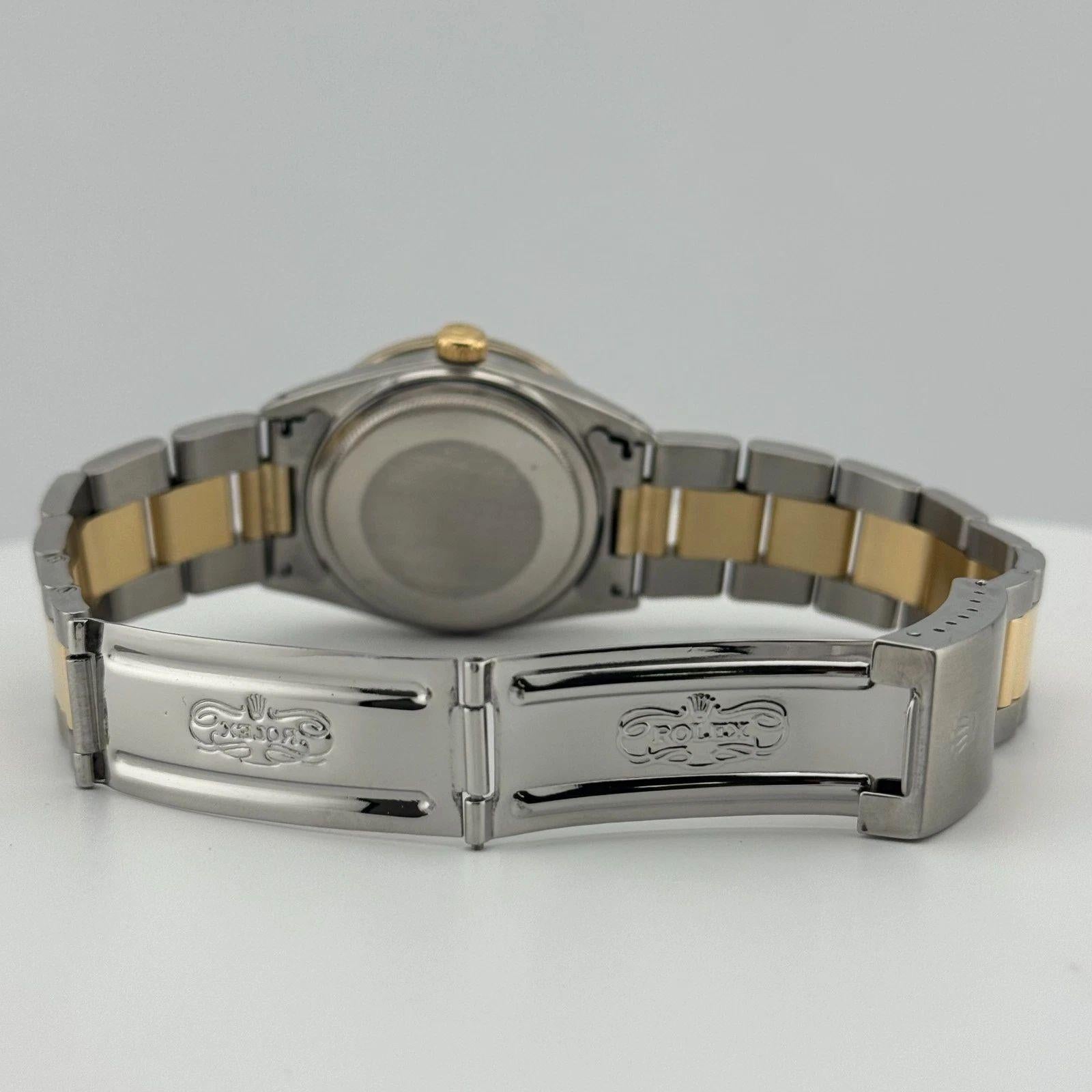 Rolex Datejust 16013 36mm MOP Diamond Dial Diamond Lünette 18K Gelbgold Stahl für Damen oder Herren im Angebot