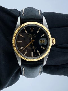 Rolex Datejust 16013 Schwarzes Zifferblatt Herrenuhr