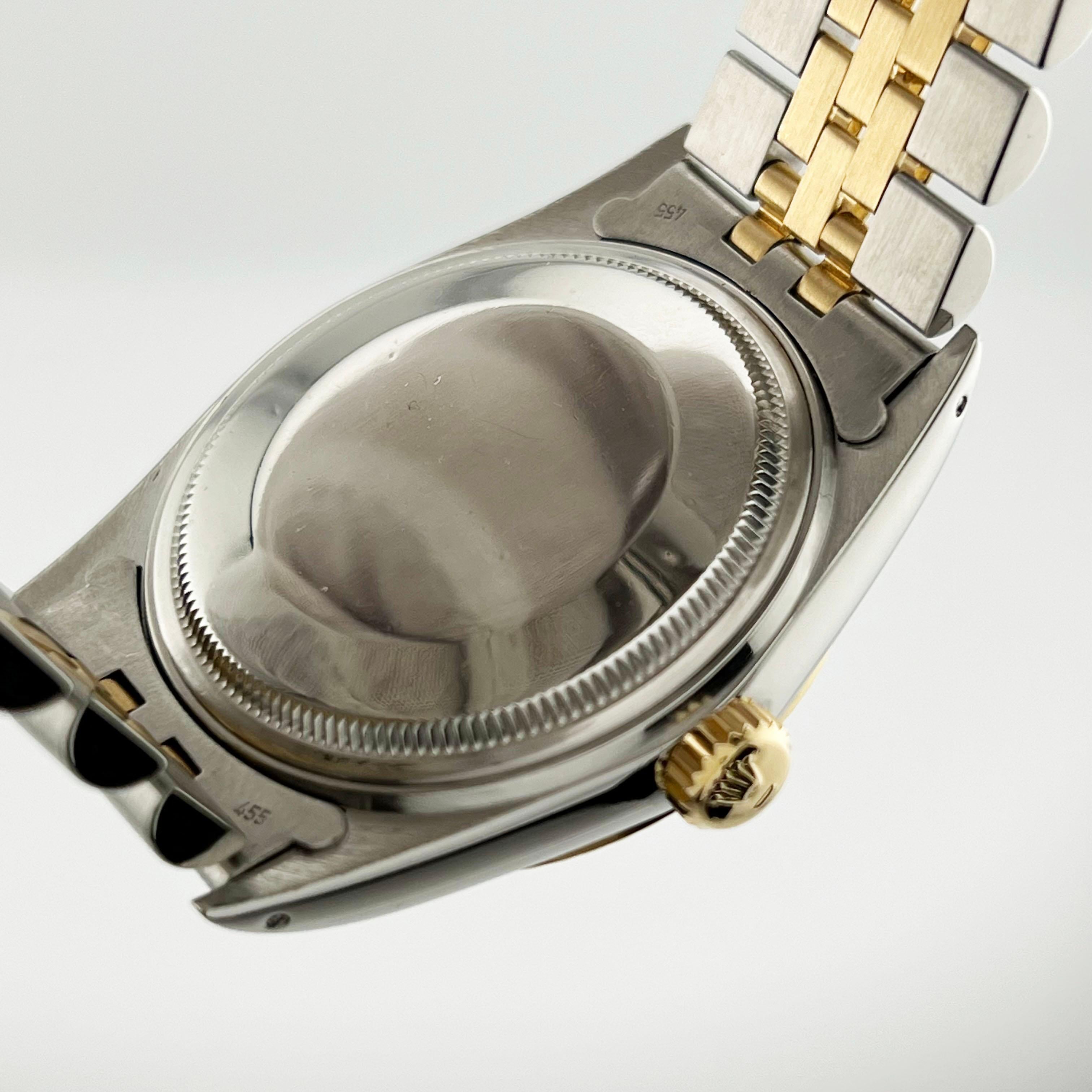 Rolex Datejust 16013 Champagne Dial 18K Yellow Gold Stainless Steel 3