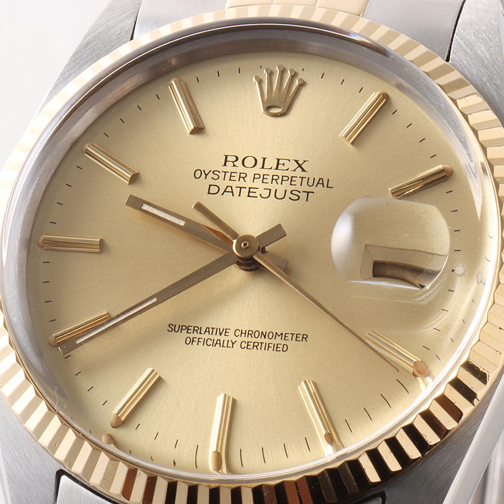 Rolex Datejust 16013 Champagne Dial No. 87 - Vintage Men's Watch, Used 3