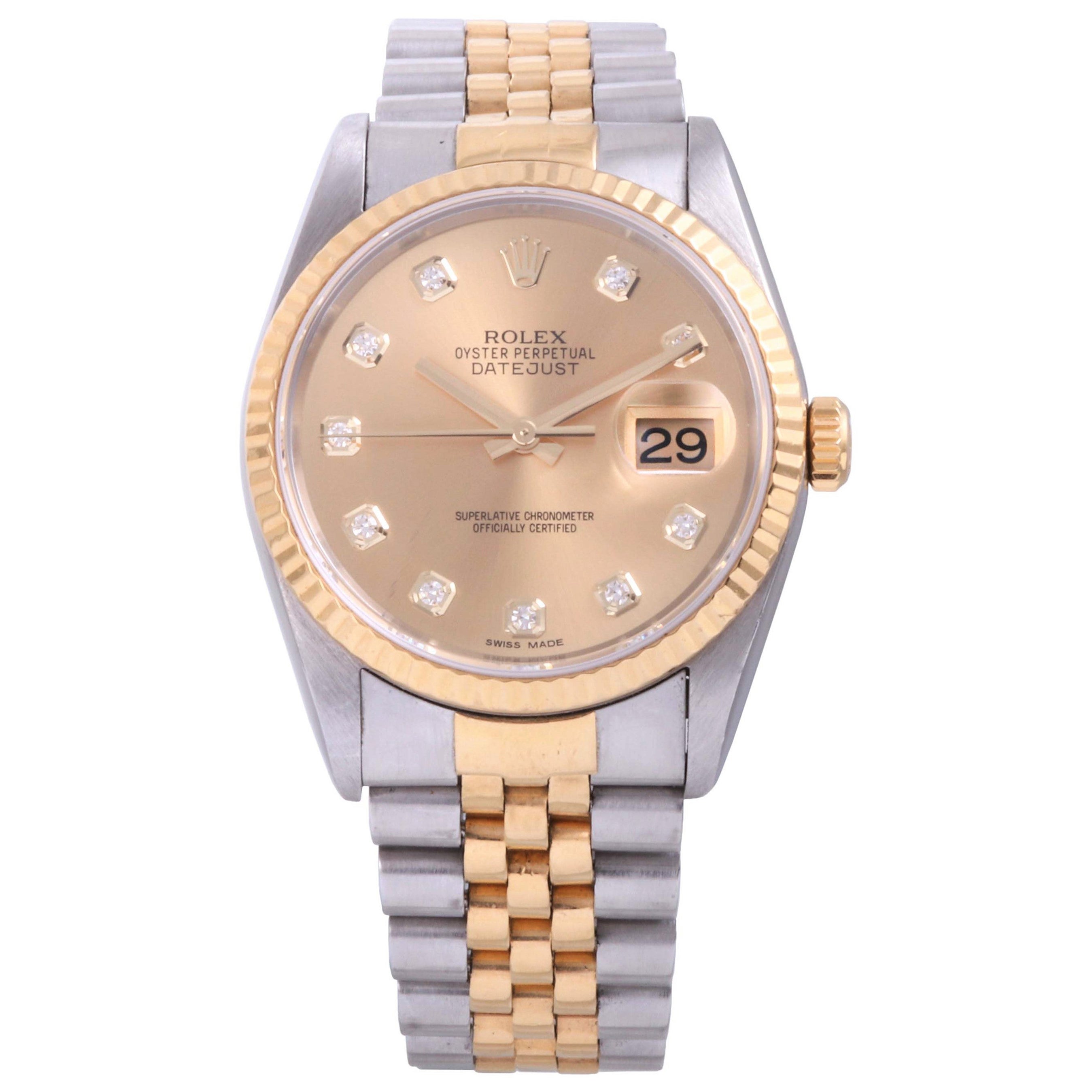 Rolex Datejust 16013 Champagner-Diamant- Jubiläum im Angebot