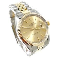 Rolex Datejust 16013 Champagner-Ständer 36mm Zweifarbiger jubilee-Ständer