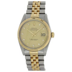 Rolex Datejust 16013 Diamond Dial Men's Watch