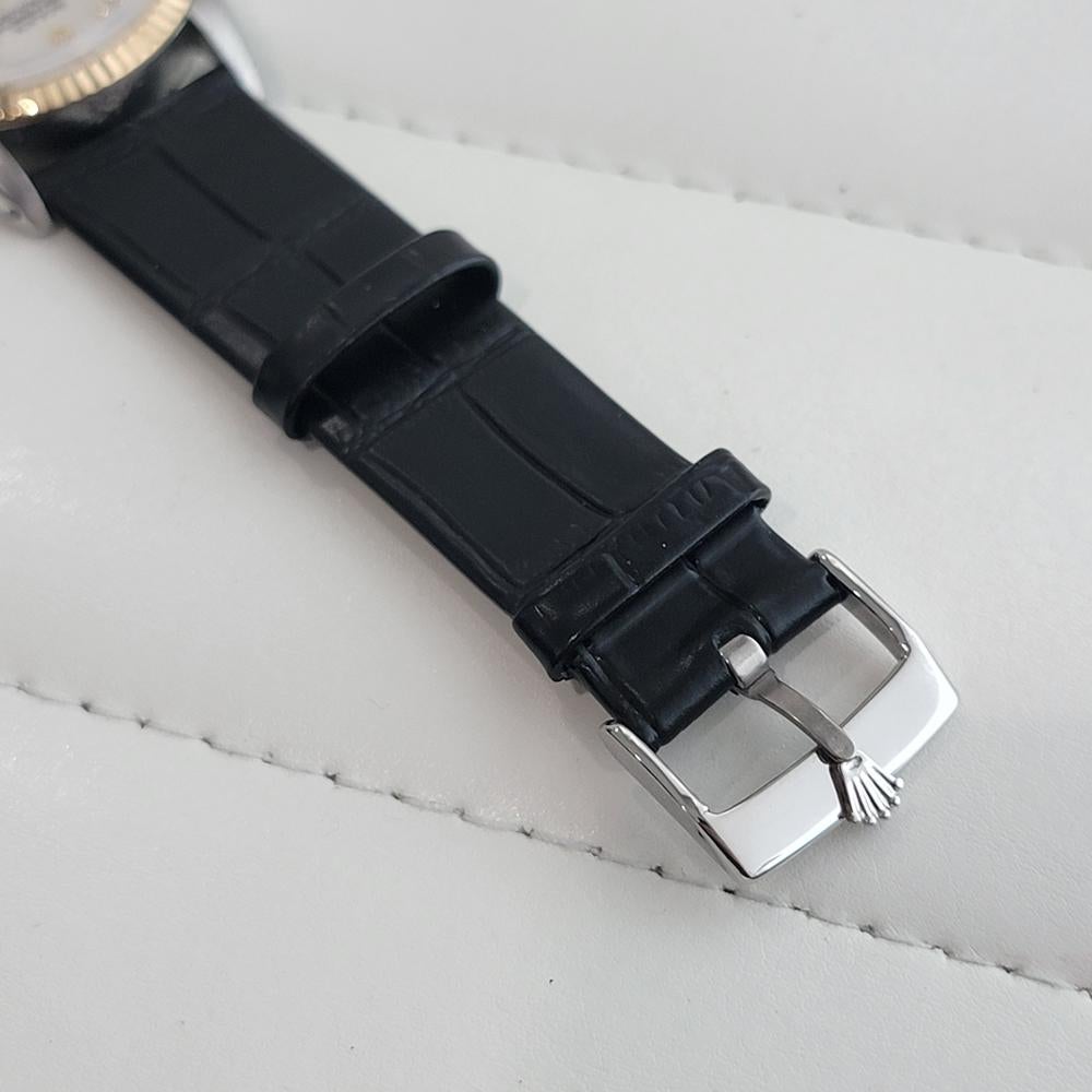 Rolex Datejust 16013 Uomo 36mm 18k SS 1980 Quadrante Computer Automatico RA617B in vendita 5