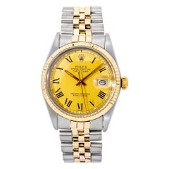 Rolex Datejust 16013 Men
s Automatic Watch Two-Tone 18K YG