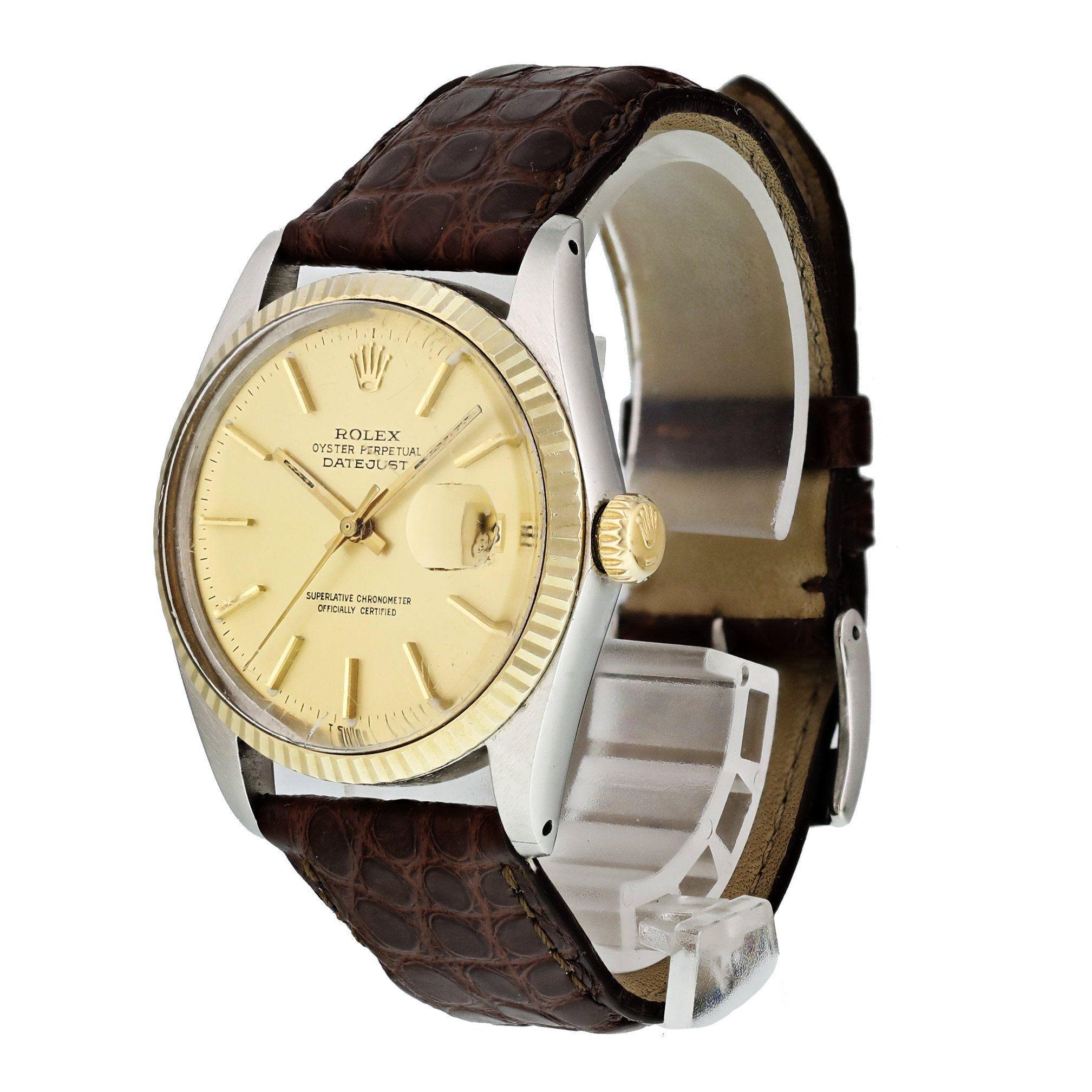 Rolex Datejust 16013 Men's Watch In Excellent Condition For Sale In New York, NY