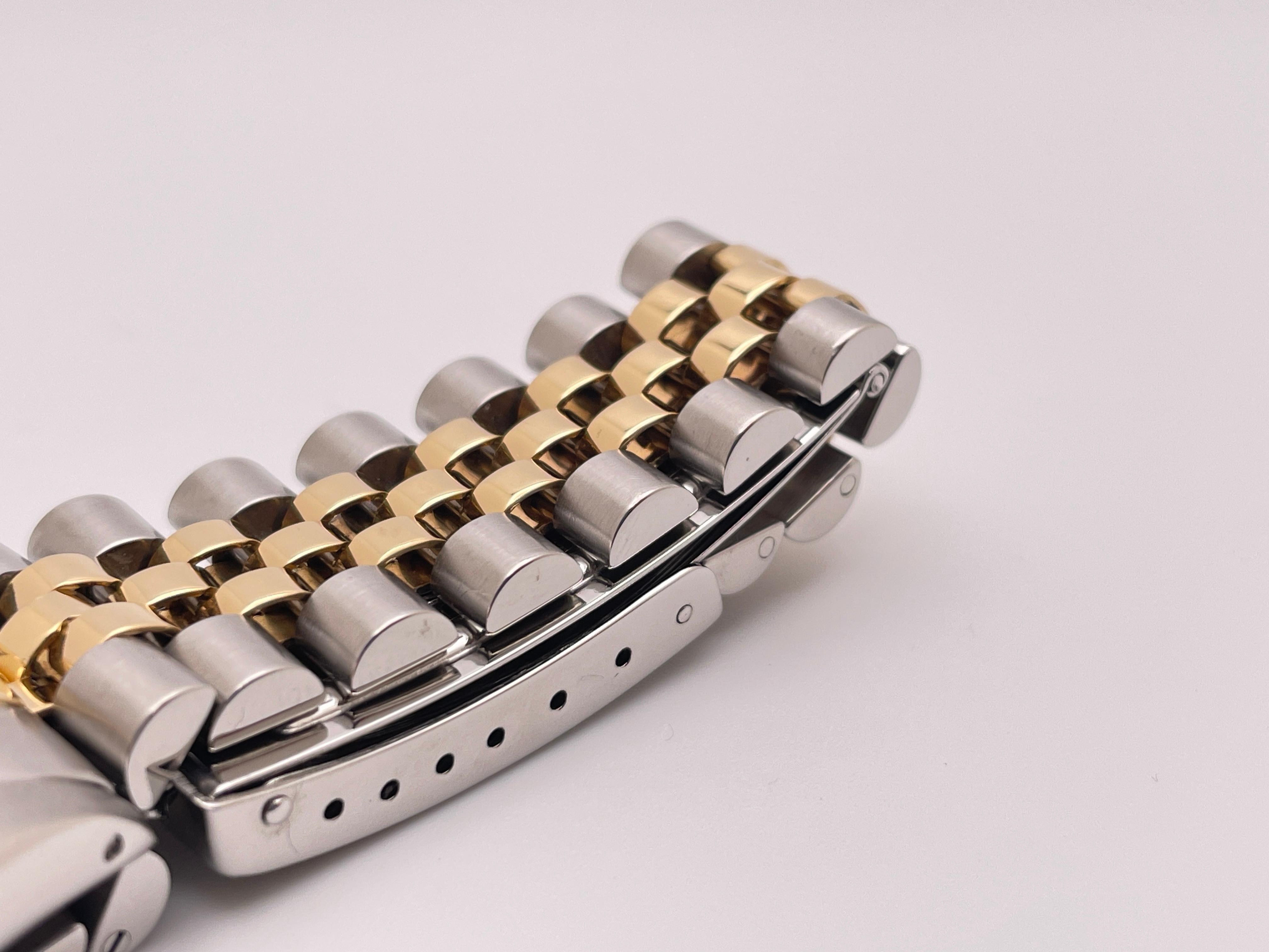 Rolex Datejust 16013 Weißes Zifferblatt zwei Töne Herrenuhr im Angebot 4