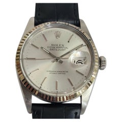 Rolex Datejust 16014 18k White Gold SS 36mm Mens 1970s Vintage Automatic RA613B