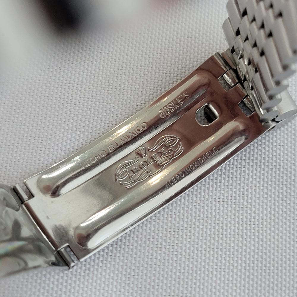 Rolex Datejust 16014 36mm 18k SS Lino Dial Mens Vintage Automático 1970s RA586 en venta 6