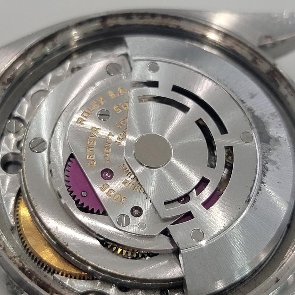 Rolex Datejust 16014 36mm 18k SS Lino Dial Mens Vintage Automático 1970s RA586 en venta 8