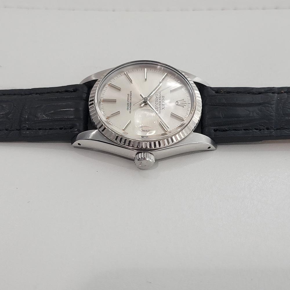Rolex Datejust 16014 36mm 18k Weißgold SS Herren Vintage Automatic 1980s RA588B im Angebot 2