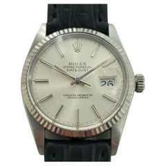 Rolex Datejust 16014 36mm 18k White Gold SS Mens Vintage Automatic 1980s RA588B
