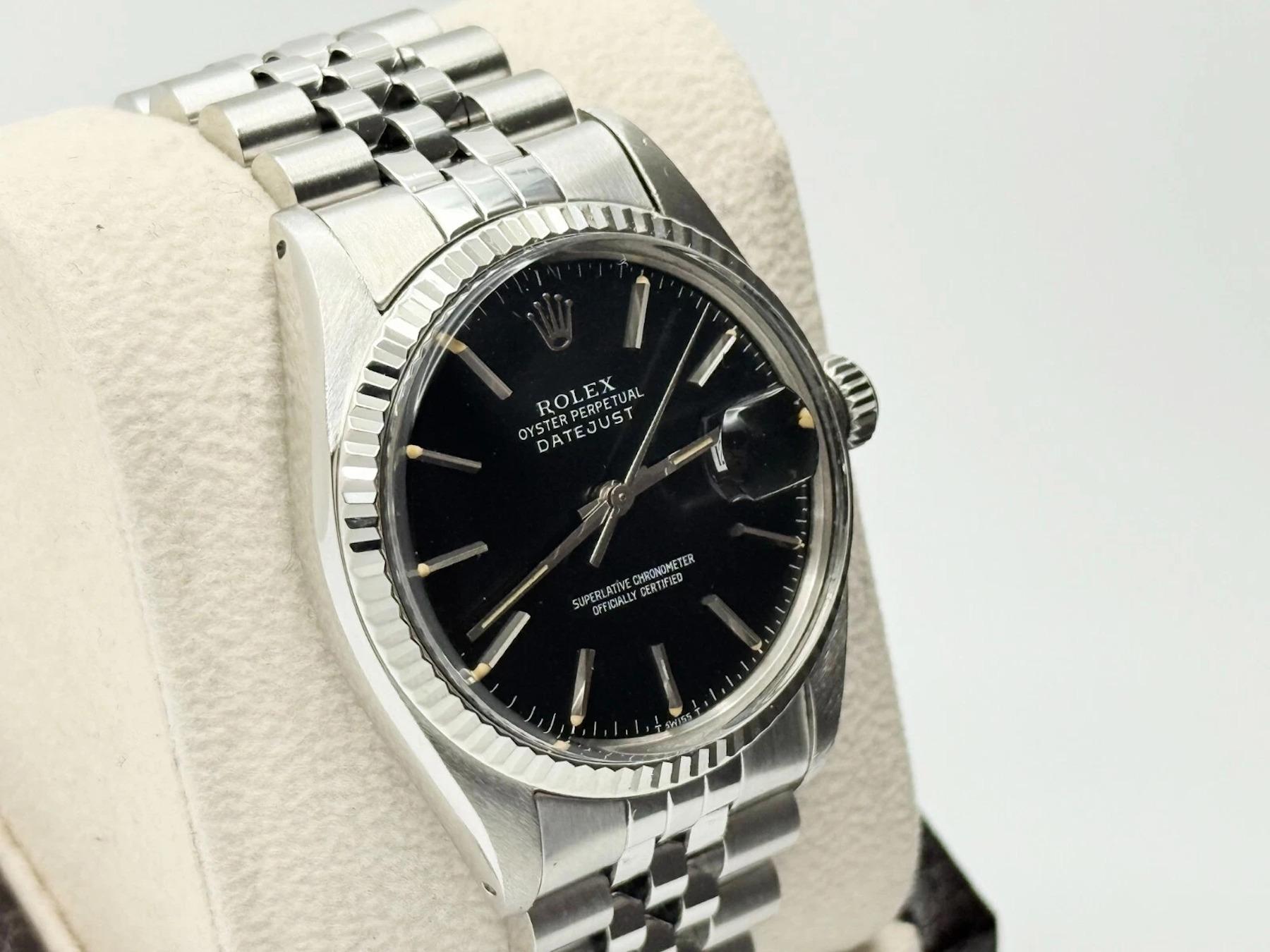 Men's Rolex Datejust 16014 Black Dial Stainless Steel