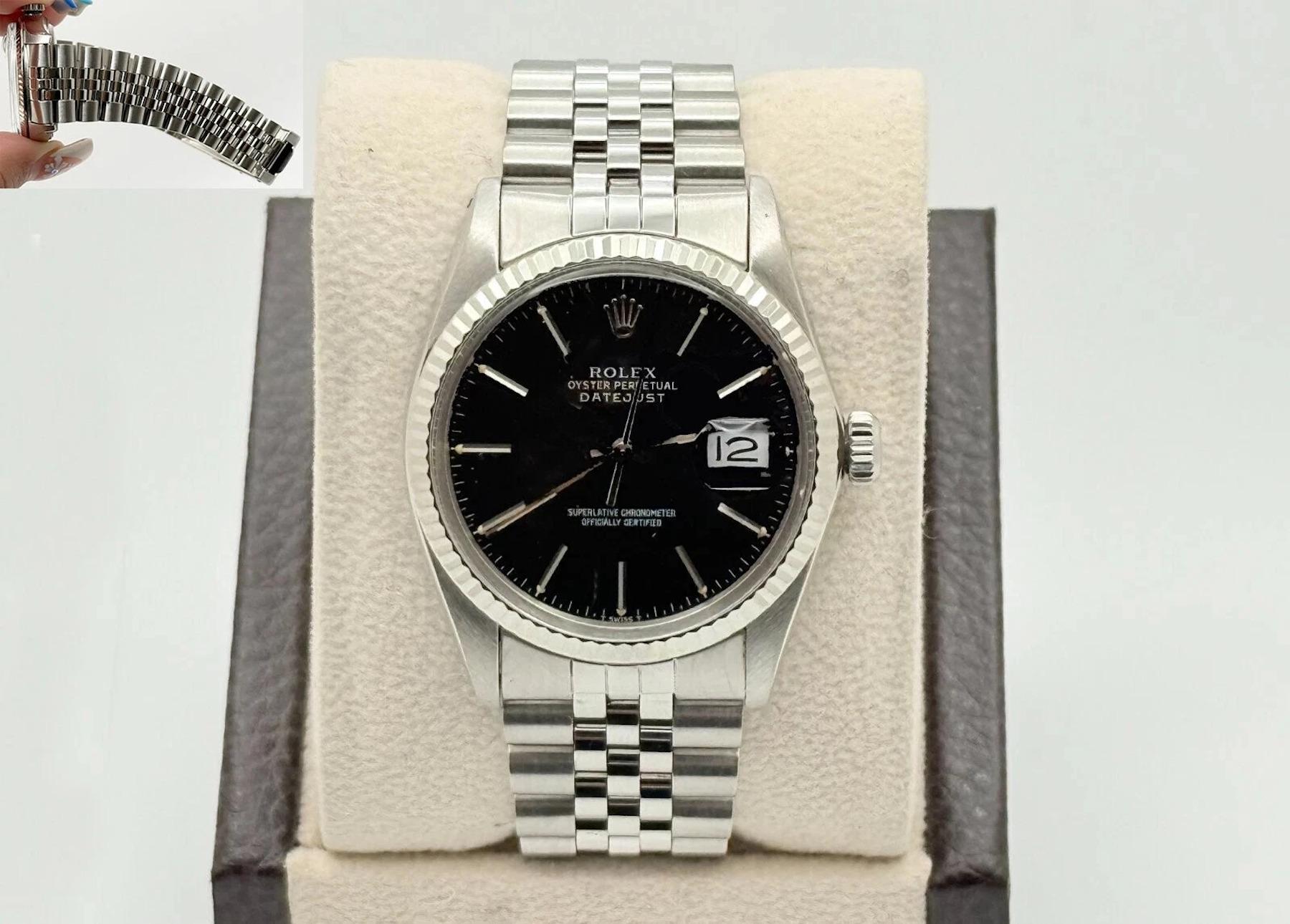 Rolex Datejust 16014 Black Dial Stainless Steel 4