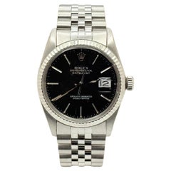 Rolex Datejust 16014 Black Dial Stainless Steel